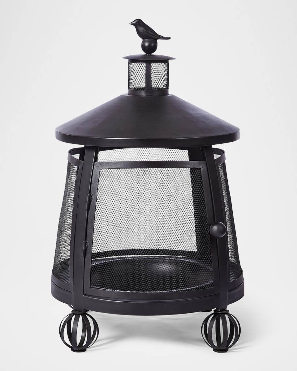 Bird on Ball Chimney Fire Pit